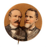 "ALTON B. PARKER/HENRY G. DAVIS" FULL COLOR JUGATE BUTTON.