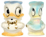 DONALD DUCK PITCHERS AND SALT AND PEPPER SETS BY LEEDS CHINA CO.