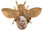 McKINLEY 1896 JUGATE STUD, 1896 GOLD BUG STUD, MEDALLION WITH McKINLEY/ROOSEVELT.