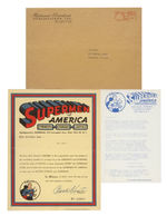 SUPERMAN "SUPERMEN OF AMERICA" 1965 MEMBERSHIP KIT.