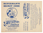 SUPERMAN "SUPERMEN OF AMERICA" 1965 MEMBERSHIP KIT.