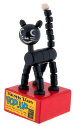 FISHER PRICE "TAILSPIN TABBY POP-UP" WOOD TOY.