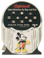 "INGERSOLL" MICKEY MOUSE/DONALD DUCK RING DISPLAY.