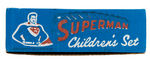 "SUPERMAN CHILDREN'S SET" BOXED DINNERWARE SET.