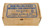 "MOON MULLINS & KAYO" BOXED MARX WIND-UP RAILROAD HANDCAR.