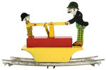 "MOON MULLINS & KAYO" BOXED MARX WIND-UP RAILROAD HANDCAR.