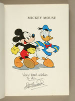 MICKEY MOUSE COMIC STRIP REPRINT BOOK SIGNED BY FLOYD GOTTFREDSON.