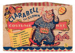 “CLARABELL THE CLOWN” BOXED COSTUME WITH ACCESSORIES.