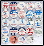 CAMPAIGN 1976 HOPEFULS: 24 BY MAC DONALD ASSOC. (N.H.) AND 11 BY BUTTONS ON BRISTOL (MINNEAPOLIS).