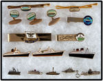 OCEANLINER JEWELRY AND STERLING CHARMS GROUP OF SIXTEEN PIECES.