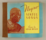 HUDDIE "LEAD BELLY" LEDBETTER PROGRAM/RECORD SET.