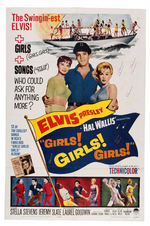 ELVIS PRESLEY "KID GALAHAD/GIRLS! GIRLS! GIRLS!" MOVIE POSTER PAIR.