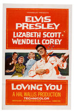 ELVIS PRESLEY "LOVING YOU" MOVIE POSTER.