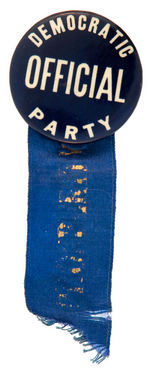 DEMOCRATIC PARTY GROUP OF FOUR 1930s BUTTONS.