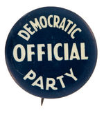 DEMOCRATIC PARTY GROUP OF FOUR 1930s BUTTONS.