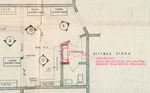 “DISNEYLAND U.S. TIME” MAIN STREET 1955 CLOCK SHOP BLUEPRINTS AND PAPER EPHEMERA.