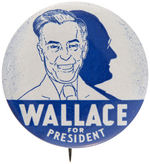 HENRY WALLACE PAIR OF 1948 PROGRESSIVE PARTY BUTTONS.