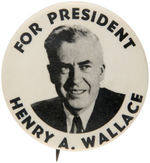 HENRY WALLACE PAIR OF 1948 PROGRESSIVE PARTY BUTTONS.