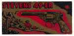 "STEVENS 49-ER" BOXED CAST IRON CAP GUN.