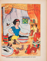 "SNOW WHITE AND THE SEVEN DWARFS" FRENCH HACHETTE HARDCOVER BOOK WITH DUST JACKET.