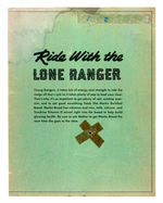 "RIDE WITH THE LONE RANGER" MERITA BREAD PREMIUM GAME.