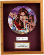 OZZY OSBOURNE LIMITED EDITION PLATE/AUTOGRAPH DISPLAY.