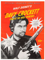 “WALT DISNEY’S DAVY CROCKETT” WINDOW CARD/PRESSBOOK/PROMO SIGN.