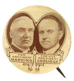 RARE 1920 JUGATE DEPICTING HARDING AND COOLIDGE.