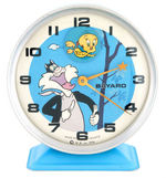 SYLVESTER & TWEETY BAYARD FRENCH ALARM CLOCK.