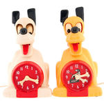 PLUTO ELECTRIC CLOCK PAIR.