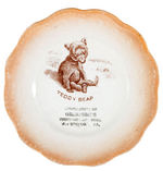 "TEDDY BEAR" RARE PLATE CIRCA ROOSEVELT 1904 CAMPAIGN.