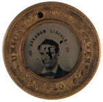 LINCOLN AND HAMLIN SCARCE "UNION OF THE STATES" FERROTYPE DeWITT/SULLIVAN 1860-103.