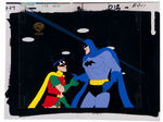 BATMAN & ROBIN "LEGENDS OF THE DARK KNIGHT" ANIMATION CEL IN STYLE OF DICK SPRANG.