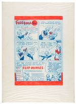 “WALT DISNEY FLIP BOOK POST’S CEREAL” PREMIUM PROTOTYPE BOX ORIGINAL ART PAIR.