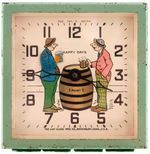 "HAPPY DAYS" ANIMATED CLOCK CIRCA 1933 BY LUX.