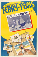 TERRY-TOONS "THE FRAME-UP" GANDY GOOSE CARTOON POSTER.