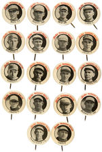 "KOLB'S MOTHERS' BREAD" 1922-1923 READING BASEBALL CLUB BUTTON LOT.