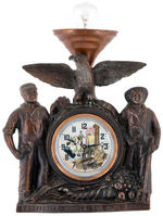 "PROSPERITY UNDER THE BLUE EAGLE" ANIMATED DIAL CLOCK.