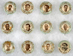 URUGUAY ELEVEN SOCCER BUTTONS FOR WINNER OF FIRST FIFA WORLD CUP 1930.
