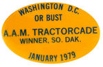 FIVE ANTI-CARTER BUTTONS ISSUED BY AMERICAN AGRICULTURAL MOVEMENT.