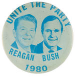 REAGAN 1980 PRO AND ANTI GROUP OF FIVE PROOF BUTTONS FROM LEVIN COLLECTION.