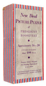 "NEW DEAL PICTURE PUZZLE OF PRESIDENT ROOSEVELT."