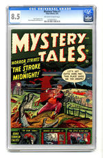 MYSTERY TALES #1  MARCH 1952  CGC 8.5  OFF-WHITE TO WHITE PAGES.