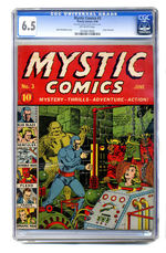 MYSTIC COMICS #3  JUNE 1940  CGC 6.5  OFF-WHITE PAGES.