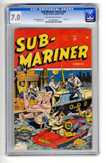 SUB-MARINER COMICS #20  SUMMER 1946 CGC 7.0  OFF-WHITE PAGES TO WHITE PAGES.