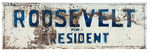 ROOSEVELT THREE LARGE BLUE/WHITE LICENSE PLATES CIRCA 1932.