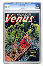 VENUS #18  FEBRUARY 1952 CGC 8.0  OFF-WHITE PAGES.