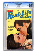 REAL LIFE SECRETS #1  SEPTEMBER 1949  CGC 9.4  WHITE PAGES  CARSON CITY COPY.