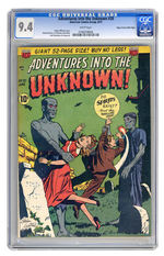 ADVENTURES INTO THE UNKNOWN #20 JUNE 1951  CGC 9.4   WHITE PAGES  MILE HIGH COPY.