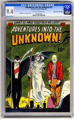 ADVENTURES INTO THE UNKNOWN #27 JANUARY 1951 CGC 9.4  OFF-WHITE TO WHITE PAGES  MILE HIGH COPY.